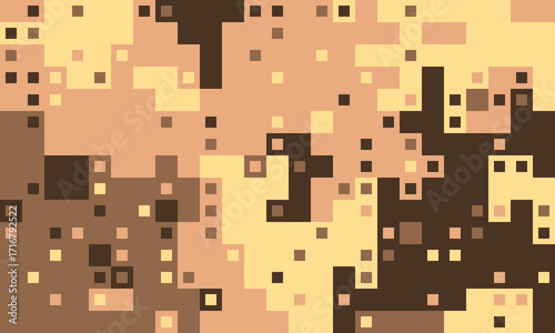Abstract pixel art background.  Earthy tones create a calming, textured effect, perfect for websites, presentations, or as a design element.