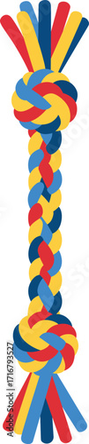 Colorful Braided Rope Dog Toy