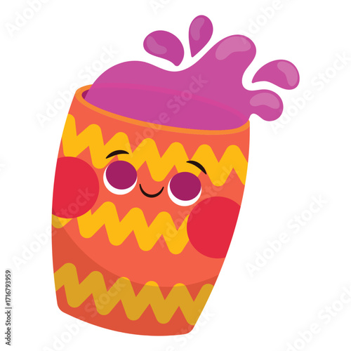 Powder Vector Illustration. Flat Minimal Design. Editable Illustration for Web, Mobile, Print