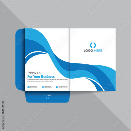 Creative File Folder Template | Office Document Holder Presentation