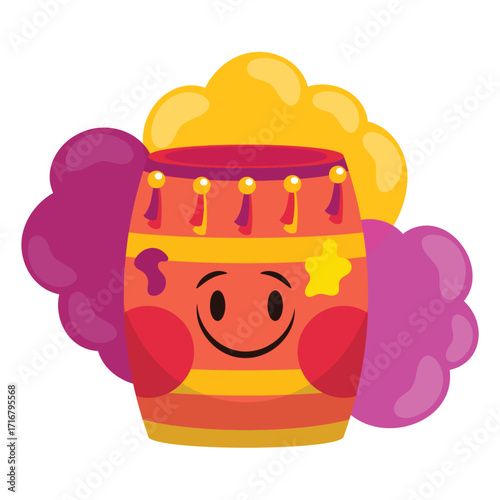Powder Vector Illustration. Flat Minimal Design. Editable Illustration for Web, Mobile, Print