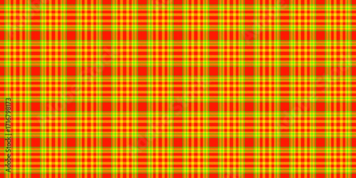 Collection tartan seamless texture, multicultural fabric check background. Glamour pattern vector textile plaid in bright and radioactive colors.