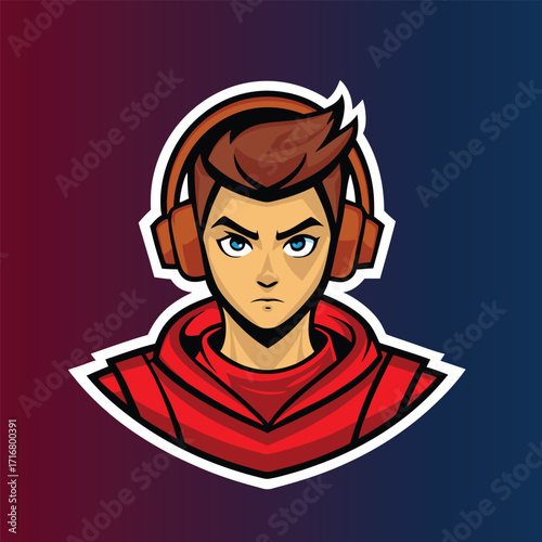 A character illustration for a gaming squad profile