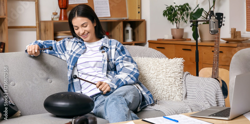 Beautiful young happy femal...