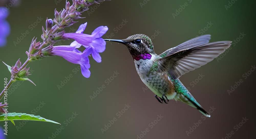 Fototapeta premium Hummingbird on a Flower