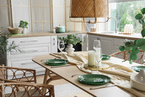 Dining table with beautiful...