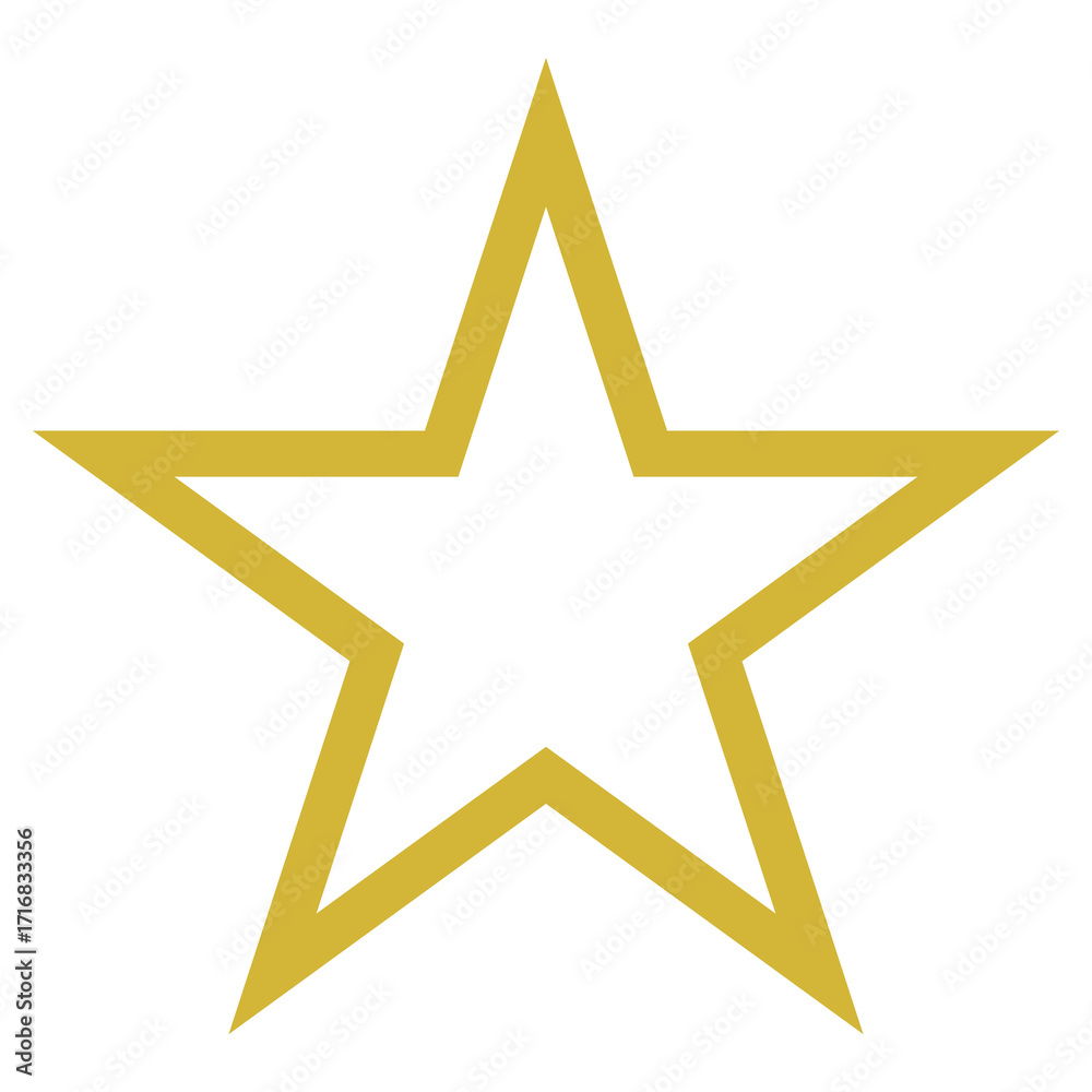 Obraz premium Star Symbol. Golden Star Icon