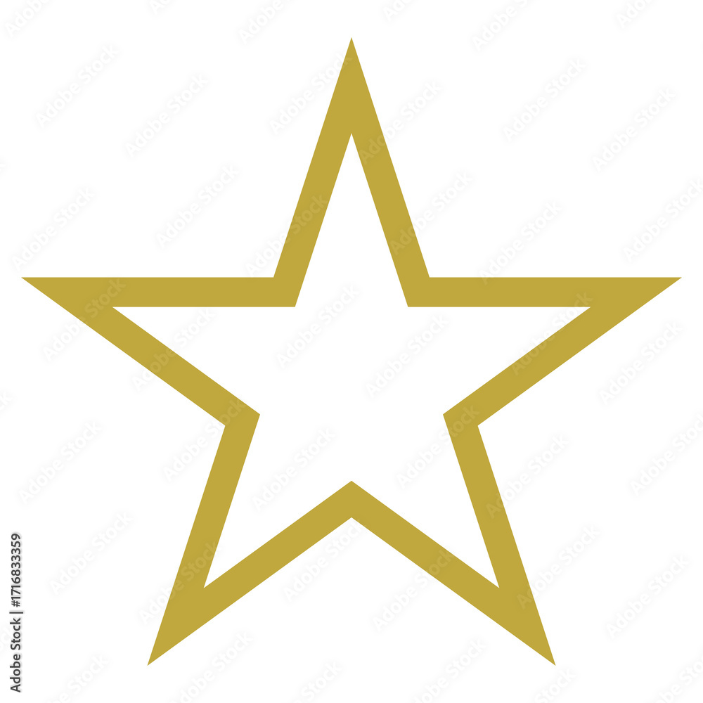 Obraz premium Star Symbol. Golden Star Icon