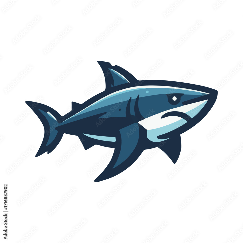 Fototapeta premium shark illustration design