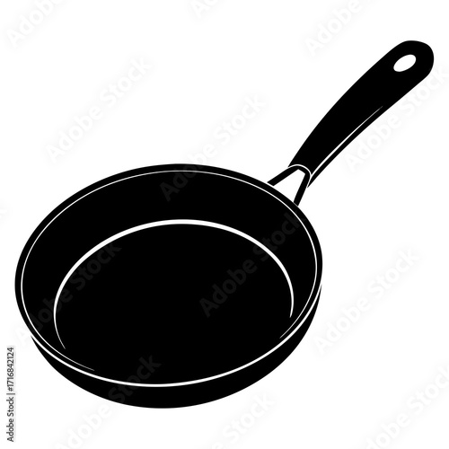 frying pan isolated on white
