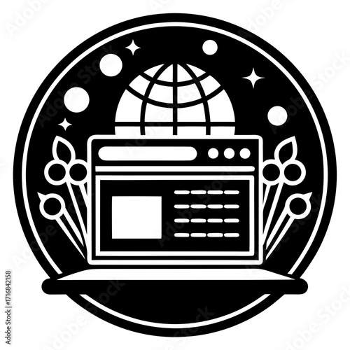 retro radio icon