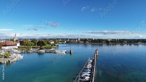 Wallpaper Mural Flying over the ancient city of Konctanz in Germany Torontodigital.ca