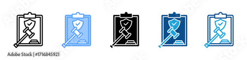 Regulation icon sheet multiple style collection