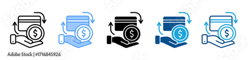 Credit icon sheet multiple style collection