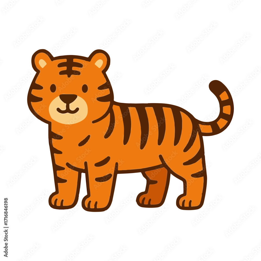 Obraz premium tiger illustration design