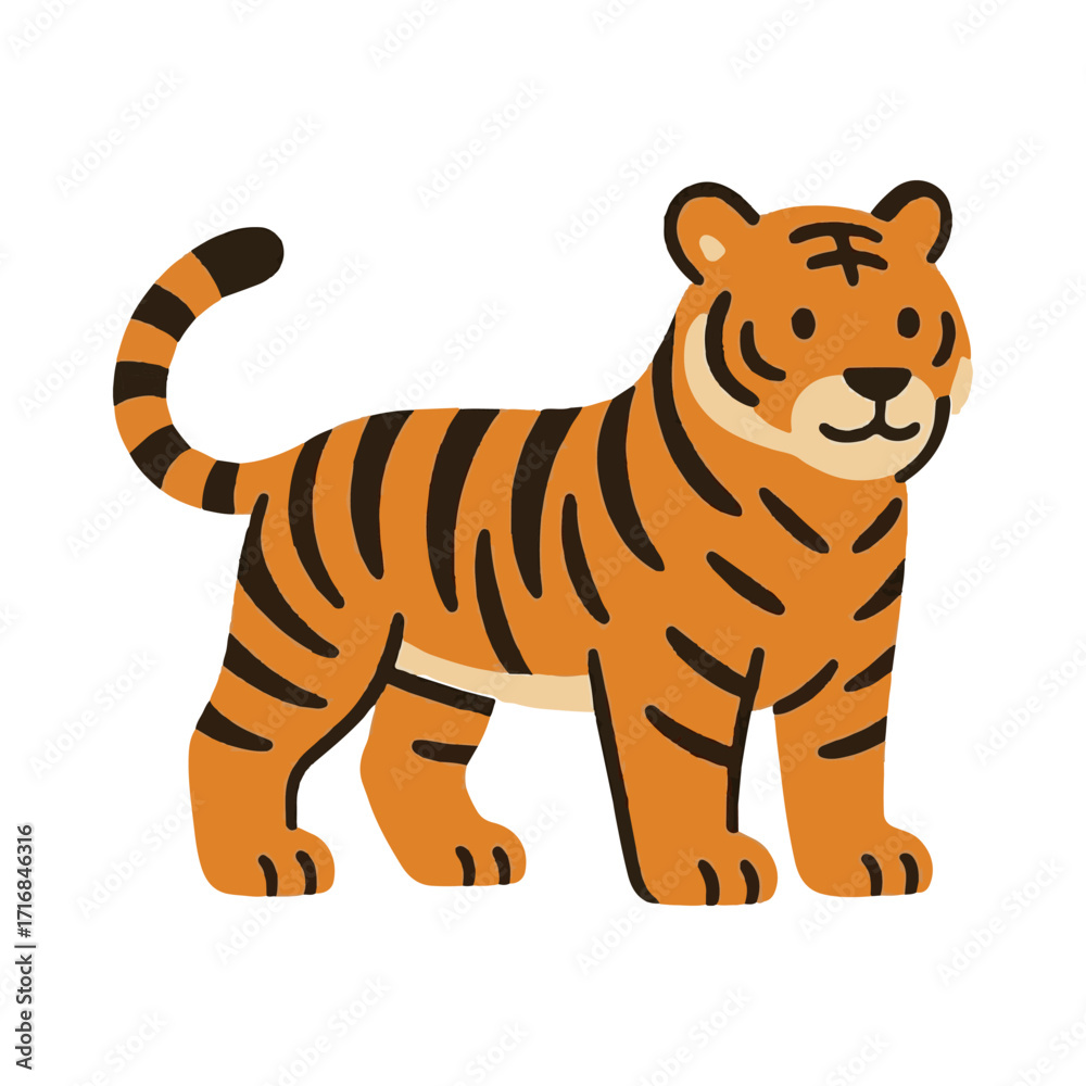 Obraz premium tiger illustration design