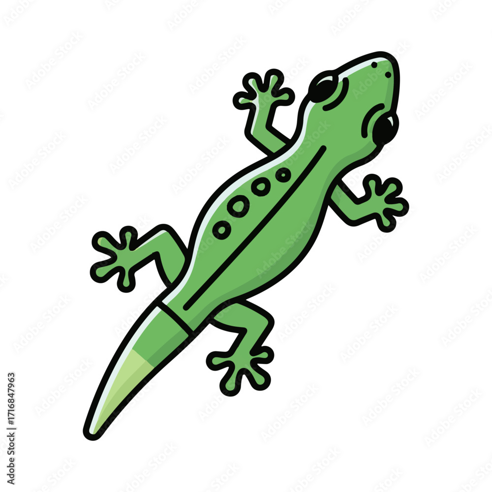 Fototapeta premium lizard illustration design