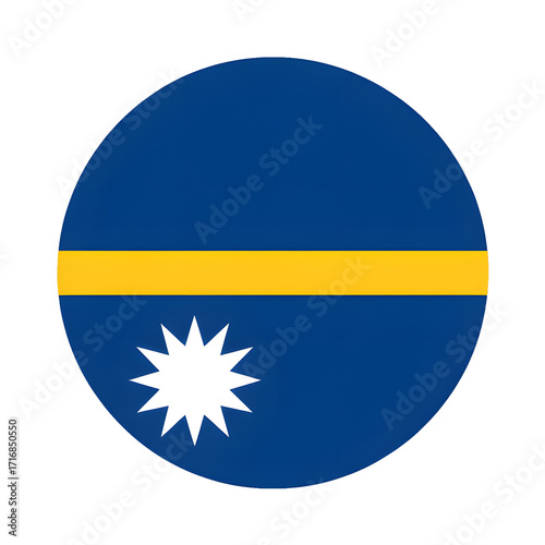 Free Download Nauru's striking national flag emblem a symbol of pacific island nation identity, independence and vibrant culture of Micronesia - GFXLoad