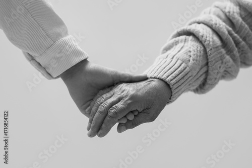 Woman holding grandmother's...