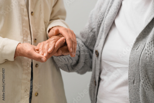 Woman holding grandmother's...