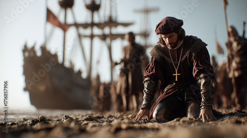 Christopher Columbus Landing in America