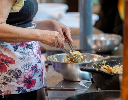 woman preparing food