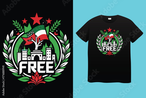 Palestine design vector, Save Palestine illustration for banner, t-shirt, poster, sticker, badges, social media design. Hand-Drawn Lettering Phrase, Calligraphy Graphic Typography. 