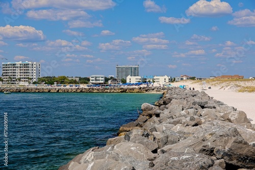 A sunny day enjoying the emerald waters off the coast of Destin, Florida