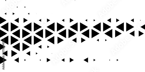 Black and white seamless transition with geometric pattern. For background and jersey design. Fully editable vector element