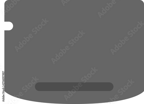 Abstract shape with cut-out