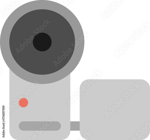 Flat Video Camera Icon