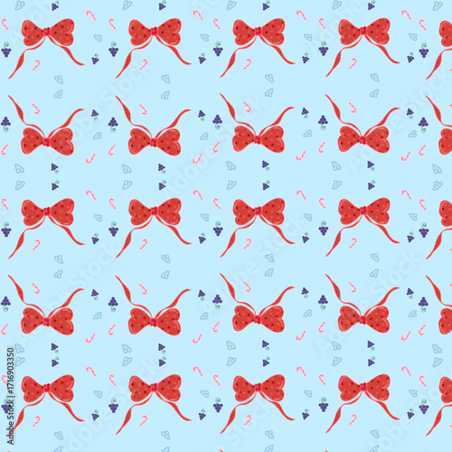 seamless background with hearts