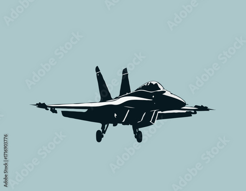 military jet fighter silhouettes
