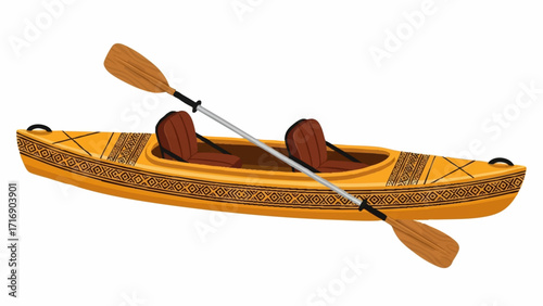 Orange Kayak For Two