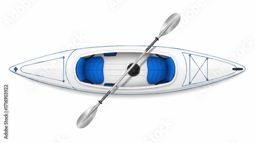 Kayak Illustration View From Top