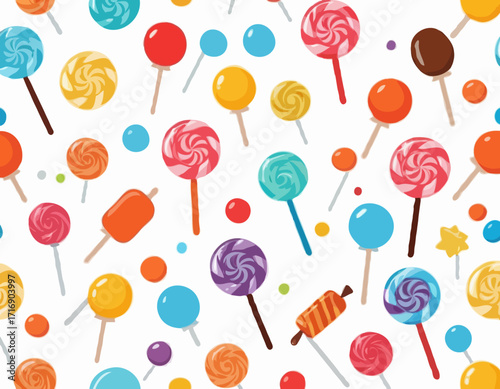 Sweet candy icon set. Simple set of sweet candy vector icons for web design on white background