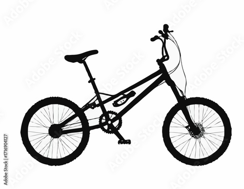 mountain bike side view silhouette