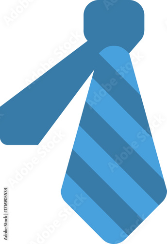 Blue Striped Tie Icon