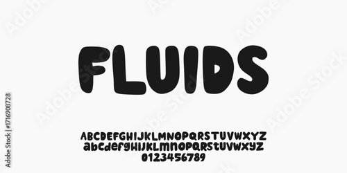 Elegant Font. Groovy Font. Graffiti Font. Creative Hand Drawn Uppercase and Number. Street Art Classic Lettering Fashion Designs Typography modern serif decorative vintage concept vector illustration