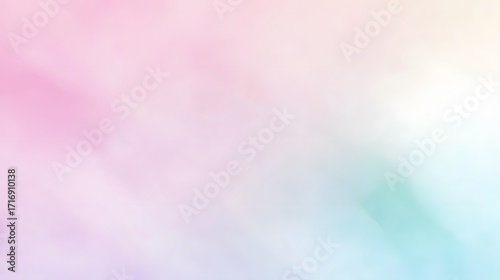 A soft, dreamy backdrop featuring a blend of pastel pinks, light blues, and whites, creating a serene and calming visual effect.