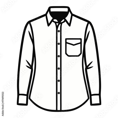 Formal shirt outline