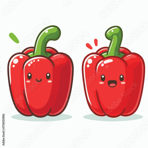 food, vegetable, isolated, healthy, fresh, organic, natural, vegetarian, pepper, raw, red, ingredient, paprika, vitamin, sweet, vegan, bell pepper, bell, ripe, background, closeup, diet, color, capsic