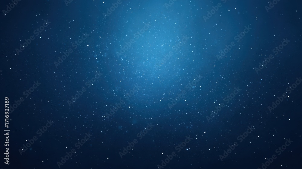 Fototapeta premium Deep Blue Background with Twinkling Stars, Perfect for Abstract Designs, Patterns, and Celestial Themed Projects in Digital and Print Media