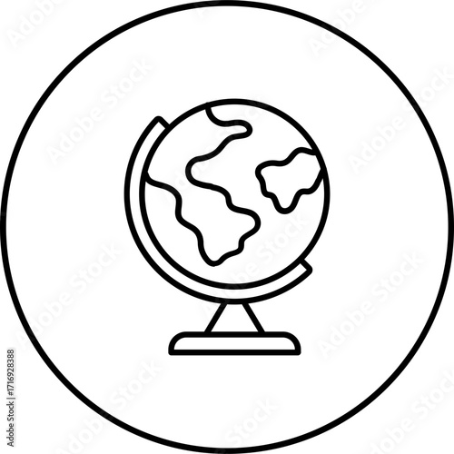 Globe Stand Icon