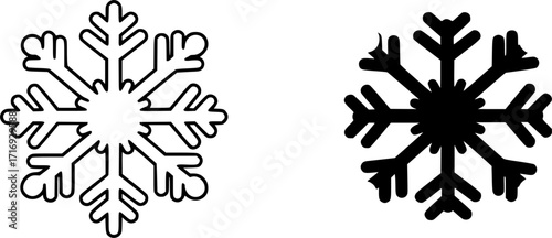 ofvs664 OutlineFilledVectorSign ofvs - snowflake vector icon . isolated transparent . outline and filled version . AI 10 / EPS / PNG . g12010
