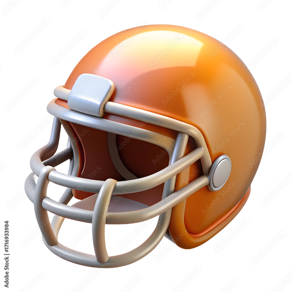 Fototapeta premium cricket helmet isolated on white sport design icon 3d