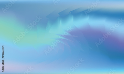 Abstract waves of light and blue clouds reflect on the summer sea