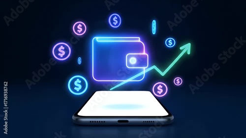 Wallpaper Mural A phone is sitting on a dark background. The phone is white and the background is blue Torontodigital.ca