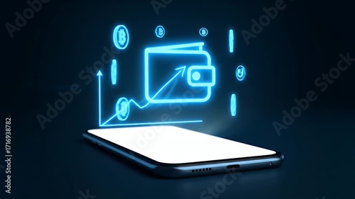 Wallpaper Mural A phone is sitting on a dark surface. The phone is white and the background is dark Torontodigital.ca