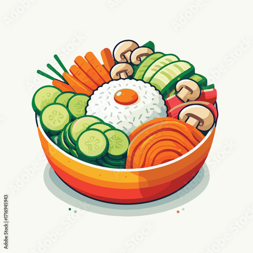 bibimbap, food, asian, delicious, cuisine, dinner, healthy, vegetable, meal, korean food, bowl, cooking, gourmet, egg, korean, rice, beef, lunch, meat, spicy, fresh, carrot, dish, traditional, sauce, 